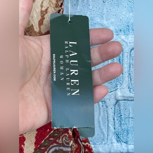 RALPH LAUREN PAISLEY WRAP DRESS SIZE 3 x - Picture 9 of 11